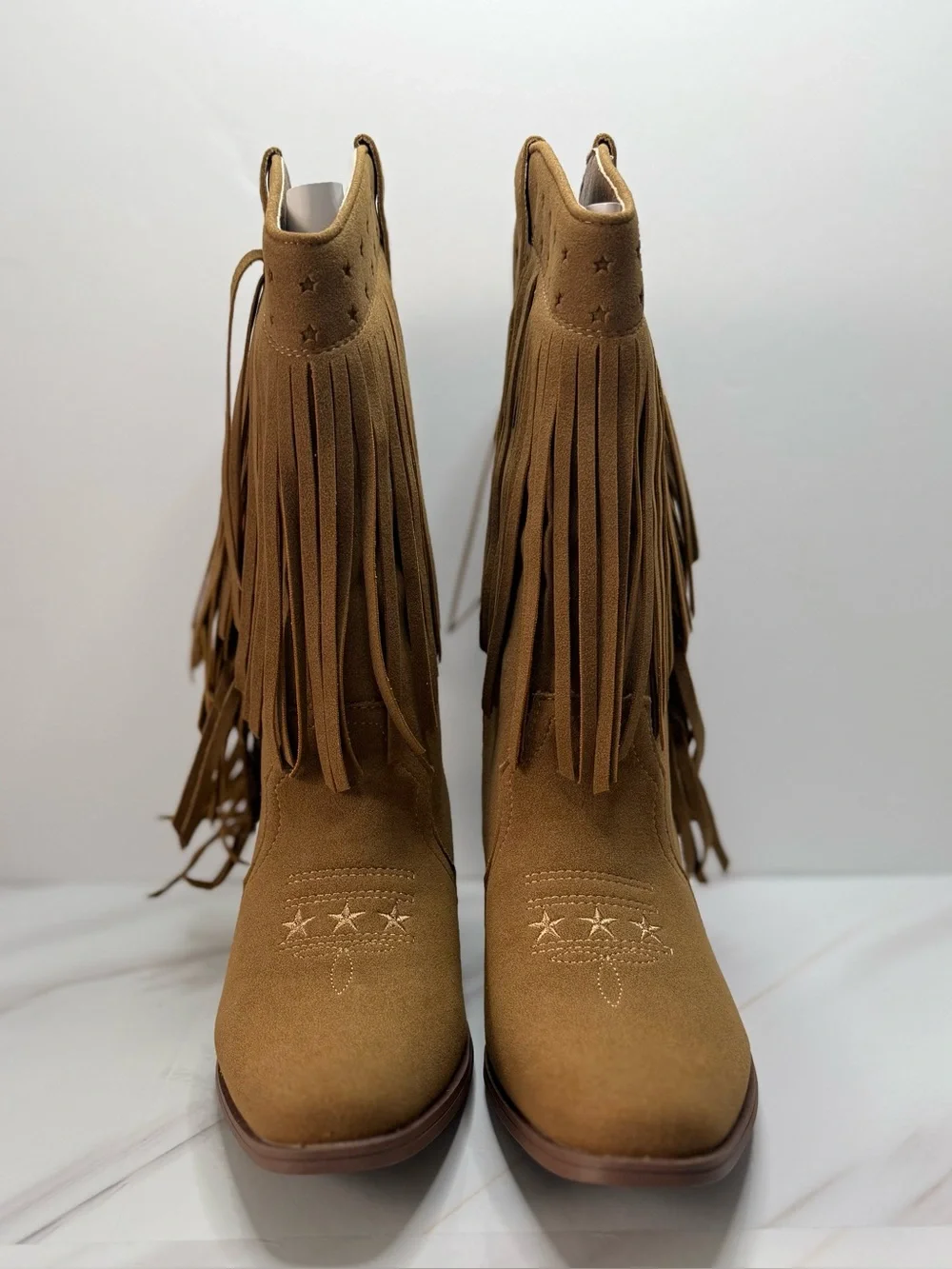 Girls’ Western Fringe Cowboy Boots Size 6 – New